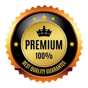 Gold Modern Premium Warranty Logo